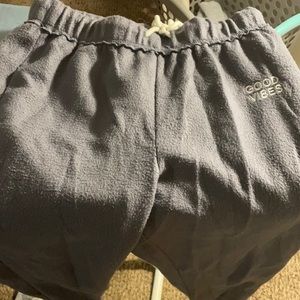 Grey fleece pajama pants